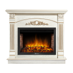 Портал Firelight Barocco 30 шпон белый дуб с золотой патиной