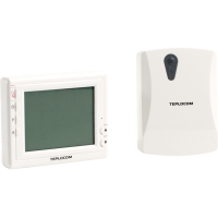 Термостат комнатный Teplocom TS-Prog-2АА/3А-RF, беспроводной, прогр, реле 250В, 3А 915