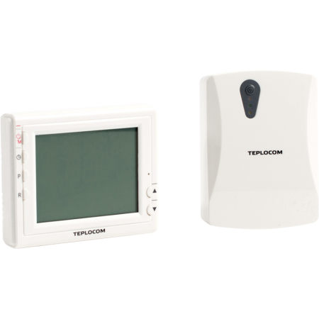 Термостат комнатный Teplocom TS-Prog-2АА/3А-RF, беспроводной, прогр, реле 250В, 3А 915