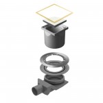Трап точечный PESTAN Confluo Standard 15Х15 White Glass 4 Gold 13000159_Pest
