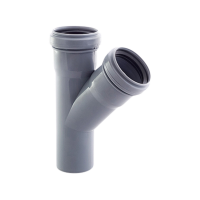 Тройник сер 50/50х45 ВК, РТП (60) 36561 / 11429