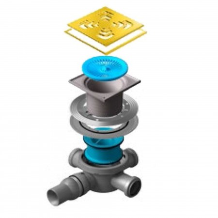 Трап точечный PESTAN Confluo Standard 15Х15 Square 3 Gold 13000138_Pest