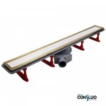 Лоток душевой PESTAN Confluo Premium Line 750 White Glass Gold 13100123_Pest