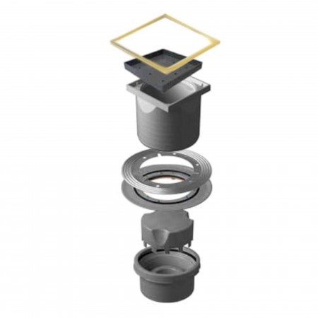 Трап точечный PESTAN Confluo Standard 15Х15 Vertical Ceramic Gold 13000168_Pest