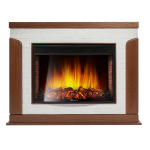 Портал Firelight Prestigio 30 камень белый, шпон дуб