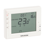 Термостат комнатный Teplocom TS-Prog-2AA/8A, проводной, прогр, реле 250В, 8А 912