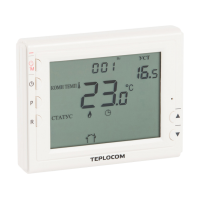 Термостат комнатный Teplocom TS-Prog-2AA/8A, проводной, прогр, реле 250В, 8А 912