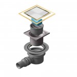 Трап точечный PESTAN Confluo Standard 10Х10 Dry 1 White Glass Gold 13000175_Pest