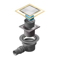Трап точечный PESTAN Confluo Standard 10Х10 Dry 1 White Glass Gold 13000175_Pest