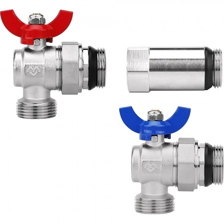 Комплект угловых шаровых кранов VARMEGA, НР 1