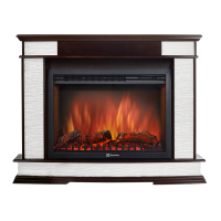 Портал Firelight Scala 25 камень сланец скалистый белый, шпон тёмный дуб
