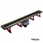 Лоток душевой PESTAN Confluo Premium Line 850 Black Glass Gold 13100118_Pest