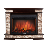 Портал Firelight Scala 25 камень сланец скалистый бурый, шпон тёмный дуб