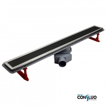 Лоток душевой PESTAN Confluo Premium Line 550 Black Glass 13000292_Pest