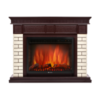 Портал Firelight Bricks 30 камень бежевый, шпон темный дуб Портал Firelight Bricks 30 камень бежевый, шпон темный дуб