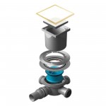 Трап точечный PESTAN Confluo Standard 15Х15 White Glass 3 Gold 13000158_Pest