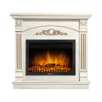 Портал Firelight Barocco 25 шпон белый дуб с золотой патиной