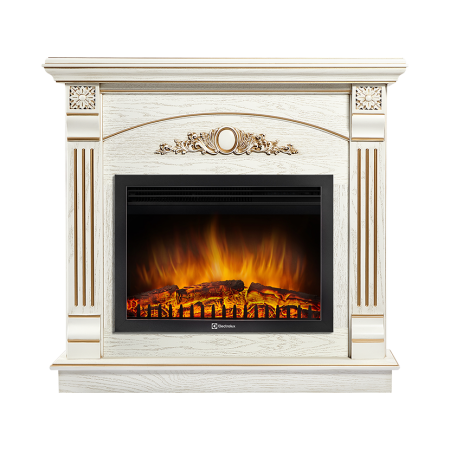 Портал Firelight Barocco 25 шпон белый дуб с золотой патиной Barocco 25 WO