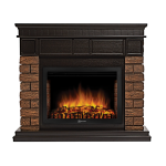 Портал Firelight Bricks Wood 25 камень темный, шпон венге
