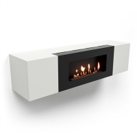 Тумба с биокамином Firelight BFP-P1600 белая