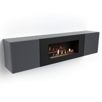 Тумба с биокамином Firelight BFP-P1700L графит