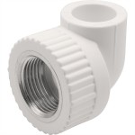 Угольник THERMOLIGHT комбинированный PP-R ВР 20х3/4" белый (20/180)