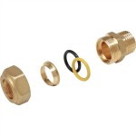 Фитинг прямой Giacomini НР 1/2"x8, R180MY110