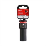 Головка Milwaukee 1/2" ударная удлиненная SHOCKWAVE 17мм