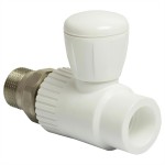 Кран шаровой THERMOLIGHT американка PP-R прямой 25х3/4" белый