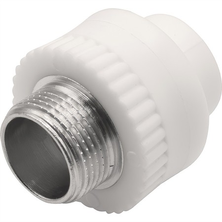 Муфта THERMOLIGHT комбинированная PP-R НР 20х3/4" белый (20/160)