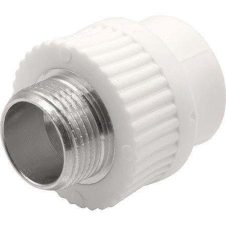 Муфта THERMOLIGHT комбинированная PP-R НР 25х3/4" белый (20/140)