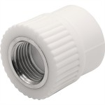 Муфта THERMOLIGHT комбинированная PP-R ВР 25х1/2" белый (20/240)