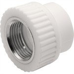 Муфта THERMOLIGHT комбинированная PP-R ВР 32х1" белый (10/120)