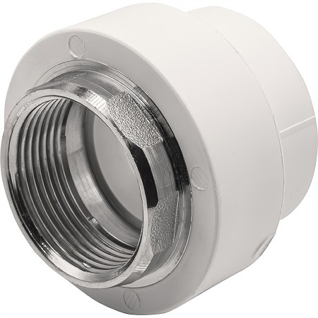 Муфта THERMOLIGHT комбинированная PP-R ВР 40х1 1/4" под ключ белый (5/60)