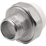 Муфта THERMOLIGHT комбинированная разъемная PP-R НР 25х3/4" белый (10/160)