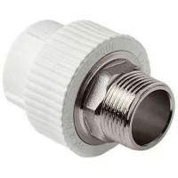 Муфта РОСТерм PPR комбинированная, под ключ НР 75-2 1/2", белый Муфта РОСТерм PPR комбинированная, под ключ НР 75-2 1/2", белый