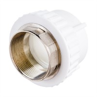 Муфта РОСТерм PPR комбинированная, под ключ ВР 75-2 1/2", белый