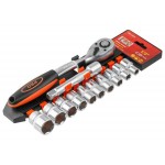 Набор головок 1/2" 10-24мм 12предм. PRO STARTUL (PRO-41212)
(пласт. подвес, 6 граней)
