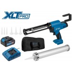 Аккум. пистолет для герметика BULL CG 1860 SET(1х4), сумка, 300/600 мл, 2500 Н, 8,3 мм/с, рег. скор.
(защита от вытекания, 2 кг, 2 тубы в комплекте)
