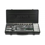 Набор головок 3/8" 6-24мм 35предм. 6гр. метал.кейс TOPTUL (GBB3514)