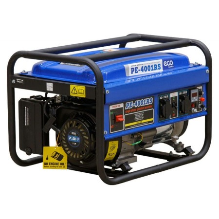 Электростанция (генератор бензиновый) ECO PE-4001RS
(2.8 кВт, 230 В, бак 15.0 л, вес 38 кг)