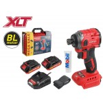 Аккум. ударный гайковерт/винтоверт WORTEX CWR 0218 в чем. XLT 2x2 А*ч, БЕСЩЕТ., 18 В, 220 Н*м
(внутр. шестигр. 1/4", вес 0,92 кг)
