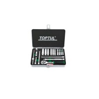 Набор головок 1/4" 4-13мм 18предм. 6гр. метал. кейс  TOPTUL (GCAD1822)
