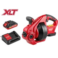 Аккум. прочистная машина WORTEX CDC 1855 в кор. ALL1 XLT SET 0-550 об/мин, трос 7,6 м.
(С АКБ (2 Ач) и З/У в комплекте)