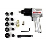 Пневмогайковерт 1/2" ECO AIW-600 с лубрикатором и головками (1/2", 7000 об/мин, 204л/мин)