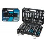 Набор головок и бит 110пр. 1/4",1/2" PRO STARTUL LE MANS (PRO-110L)
(6 граней)