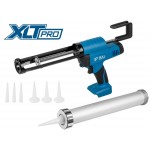 Аккум. пистолет для герметика BULL CG 1860 SOLO, 300/600 мл, 2500 Н, 8,3 мм/с, рег. скор.
(защита от вытекания, 2 кг, 2 тубы в комплекте)