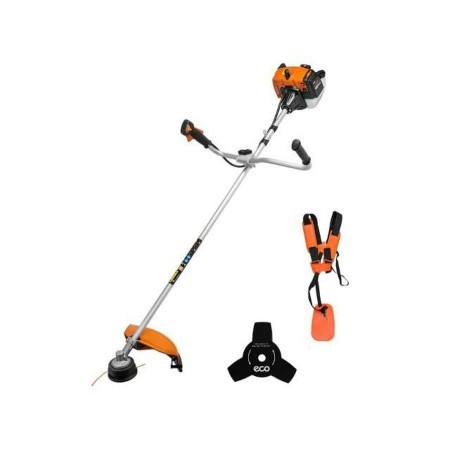 Мотокоса ECO GTP-250F
(1.6 кВт, 2.2 л.с., нож 3Т, ремень двухлямочный, вес 6.5 кг)