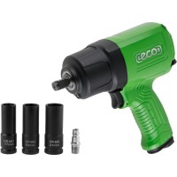 Пневмогайковерт 1/2" ECO AIW-1300S
(1100 Нм; Ударный мех-м: twin hammer; 198 л/мин; 7800 об/мин; Макс. резьба: М16)