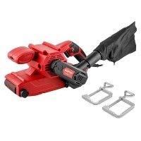Ленточная шлифмашина Wortex SB 7609-1 AE в кор. 900 Вт, лента 76х533 мм, крепление к столу
(120-380 м/мин)